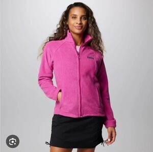 Columbia Benton Springs Full Zip Fleece Jacket, Pink, Women's Size Large